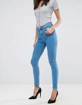 Thumbnail for your product : ASOS Design DESIGN Ridley high waisted skinny jeans in light wash
