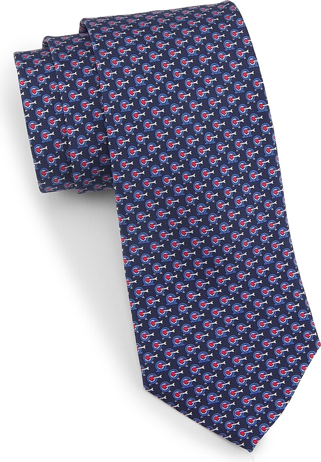 Ferragamo Men's Zum Silk Tie - Blue Scuro