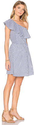 J.o.a. One Shoulder Stripe Mini Dress