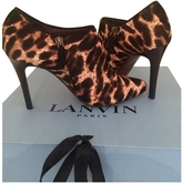 Thumbnail for your product : Lanvin Leopard print Pony-style calfskin Ankle boots