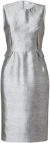 Thumbnail for your product : Prabal Gurung Silk-Cotton Darted Sheath Dress in Heather Grey