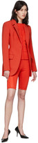 Thumbnail for your product : Thierry Mugler Red Scuba Shorts