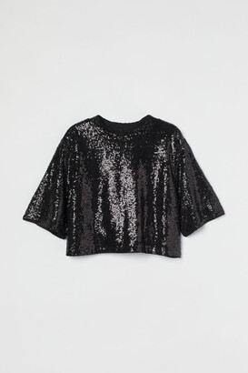 h&m sparkly top