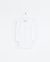 Thumbnail for your product : Zara 29489 Boat Neck Cotton T-Shirt