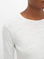 Thumbnail for your product : Raey Long-sleeved Slubby Cotton-jersey T-shirt - Womens - White