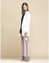 Thumbnail for your product : Mantu Pink Printed Silk Trousers