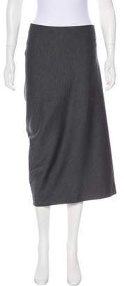 Donna Karan Wool Jersey Midi Skirt w/ Tags