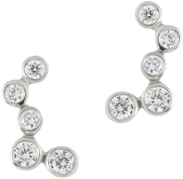 Matthew Calvin - Celeste Diamond Earrings In Silver - ShopStyle