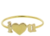 Thumbnail for your product : Jennifer Meyer I Love You Statement Ring - Yellow Gold