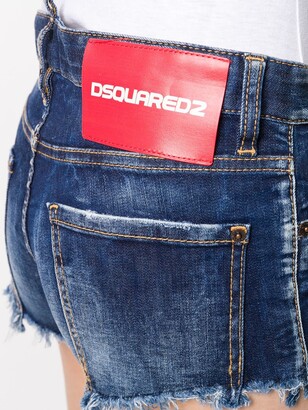 DSQUARED2 Raw Edge Denim Shorts