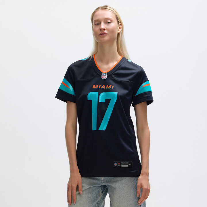 Nike Jaylen Waddle Miami Dolphins Rivalries Collection Women's Women's NFL Game Jersey in Blue | 67NW0G649PF-HZ3