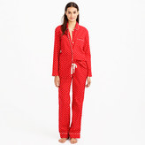 Thumbnail for your product : J.Crew Pajama set in polka-dot flannel