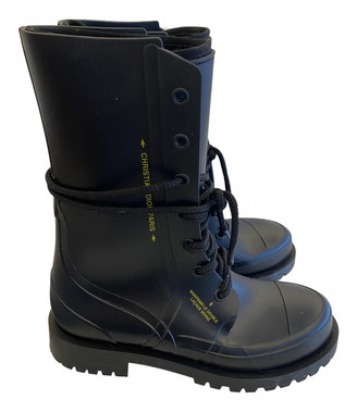 christian dior rubber rain boots