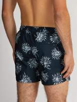 Thumbnail for your product : Commas - Fan Leaf Print Swim Shorts - Mens - Navy