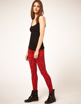 Thumbnail for your product : ASOS Leggings in Pop Squiggle Print
