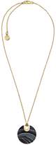 Thumbnail for your product : Michael Kors Gold-Tone Black Agate Pendant Necklace