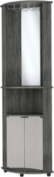 Ebern Designs 3-Tier Shelf Bar Cabinet