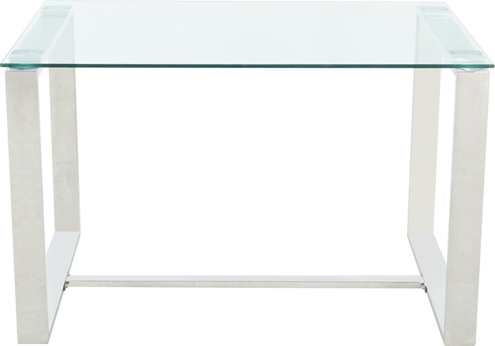 Dunelm Madison 6 Seater Rectangular Dining Table, Glass Clear ShopStyle