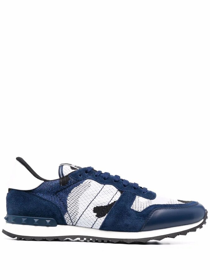 valentino rockstud trainers blue