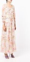 Thumbnail for your product : Needle & Thread Long Floral-Print Dress