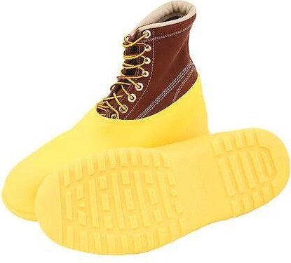 TINGLEY RUBBER CORP. TINGLEY 35113 Workbrutes Overshoes, Mens, XL, Pull On, Yellow, PVC, PR