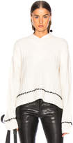 Thumbnail for your product : Helmut Lang Brushed V Neck Sweater in Angora | FWRD