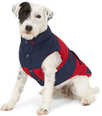 Ralph Lauren Striped Quilted Dog Vest