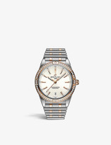 Thumbnail for your product : Breitling U10380591A1U1 Chronomat Automatic 36 stainless steel, 18ct rose-gold and diamond watch