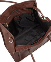 Thumbnail for your product : Neiman Marcus Sawyer Pebbled Seamed Tote Bag, Chocolate