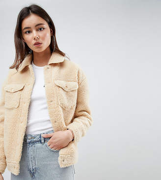 Missguided teddy jacket Clearance