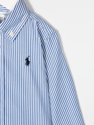 Ralph Lauren Kids Stripe-Print Button-Down Shirt