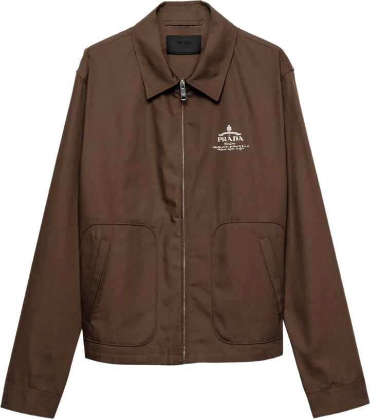 Prada Logo-Embroidered Jacket
