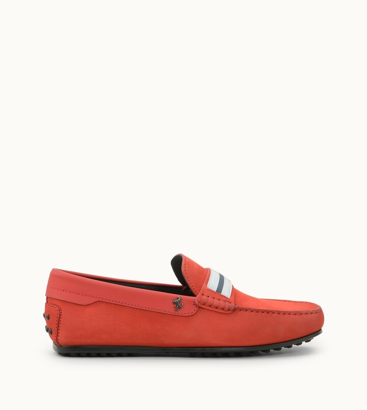 mens red driving shoes
