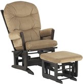 Thumbnail for your product : Dutailier Modern Glider (Multiposition/Recline) - Espresso-Tan Pucker-Glider & Ottoman