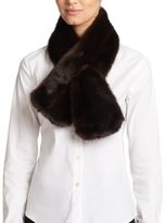 Thumbnail for your product : Saks Fifth Avenue Donna Salyers for Faux Fur Pull-Through Scarf