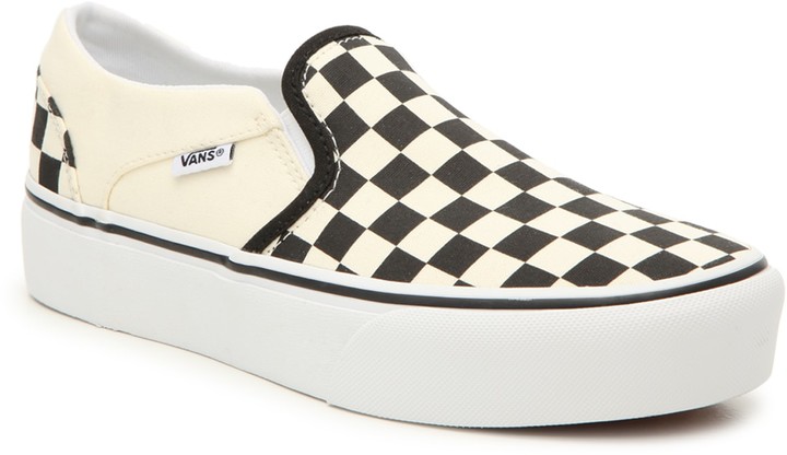 vans asher slip on platform