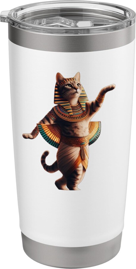 Egyptian Trend The Viral Animation Memes 2025 Egyptian Cat Dance The Viral Animation Memes 2025 Stainless Steel Insulated Tumbler