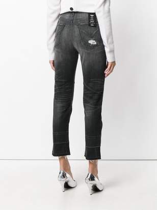 Hudson cropped faded jeans
