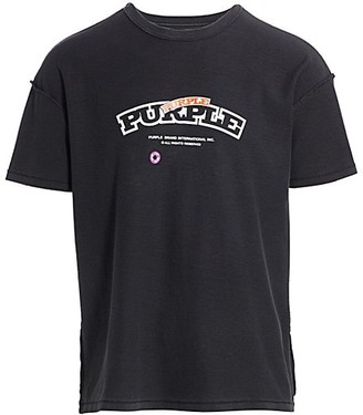 Purple Brand Logo Cotton T-Shirt