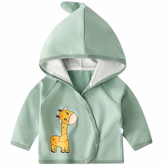 amropi Baby Boys Girls Hoodie Jacket Animals Print Outwear Cloak Coat Light and Thin for 0-3 Years 