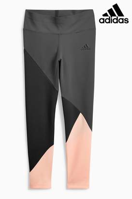 Next Girls adidas Pink/Grey Legging