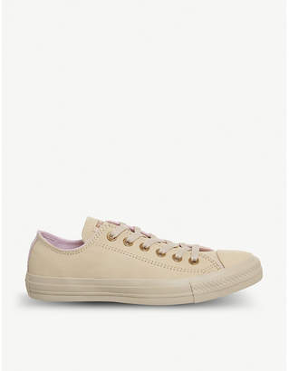 Converse leather low-top trainers