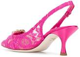 Thumbnail for your product : Dolce & Gabbana lace slingback pumps