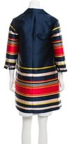 Thumbnail for your product : Suno Striped Knee-Length Coat w/ Tags