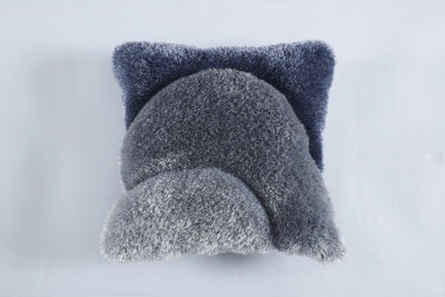 MDA RUG IMPORTS Mateos Collection Abstract Shag Pillow, 20" x 20"
