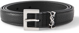 Thumbnail for your product : Saint Laurent 2cm Full-Grain Leather Belt