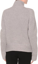 Thumbnail for your product : Giorgio Armani Extended-Sleeve Turtleneck Sweater, Gray