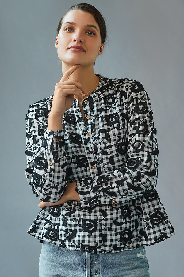 catherine floral shine cardigan