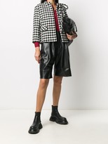 Thumbnail for your product : RED Valentino Gingham-Check Cropped Jacket