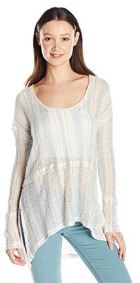 O'Neill Women's Juniors Shea Striped Pullover Light Weight Sweater